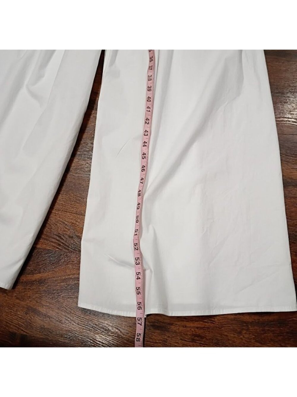 Line & Dot White Wide-Leg Sleeveless Jumpsuit With Smocked Back Size Small - Picture 6 of 14
